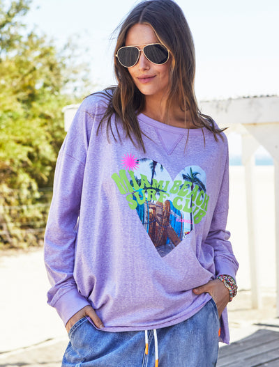 MIAMI LONG SLEEVE TEE - MAUVE - SALE