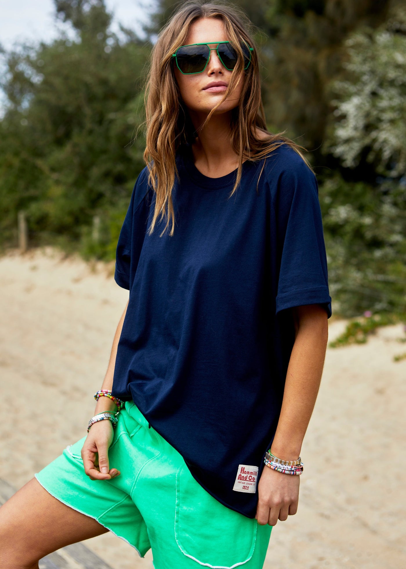 BASIC COLLECTION RELAXED TEE - NAVY