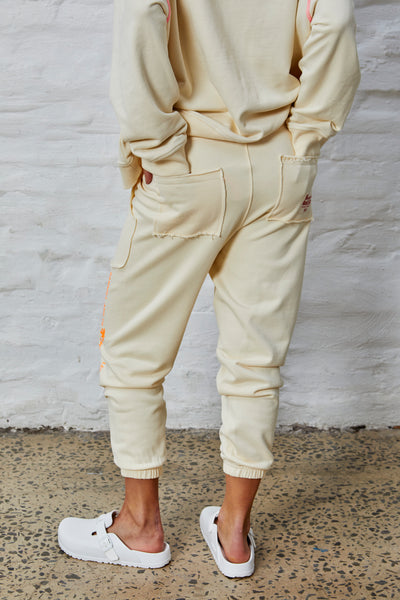 SURF TRACK PANT -NATURAL - SALE